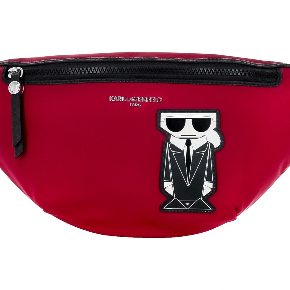 Karl Lagerfeld Armour Bold Red Belt Bag